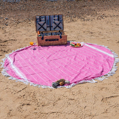 190cm Round Turkish Cotton Bath Towel