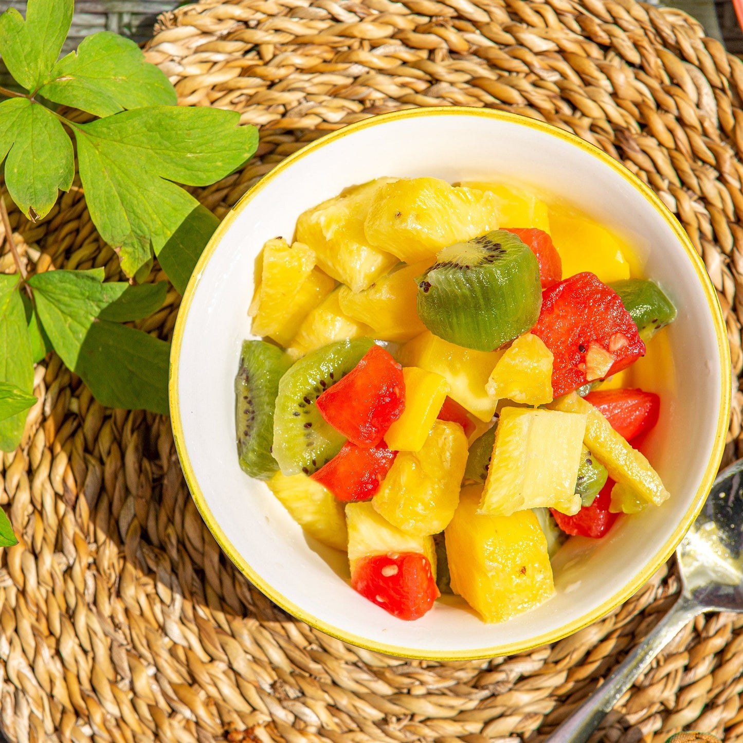 16cm Hand Printed Stoneware Cereal Bowls - Pack of Six
