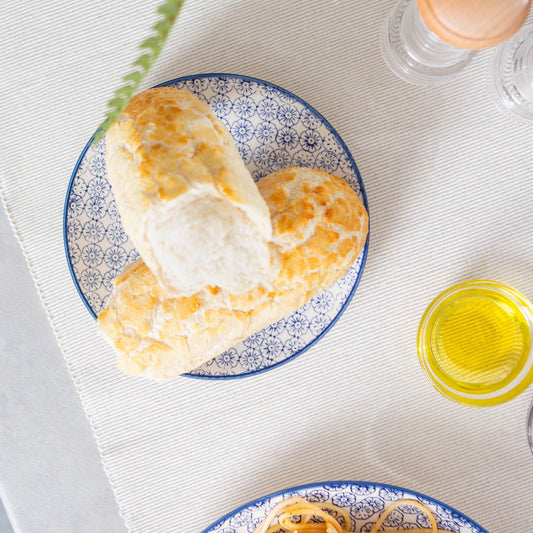 18cm Hand Printed Stoneware Side Plates - Pack of Six