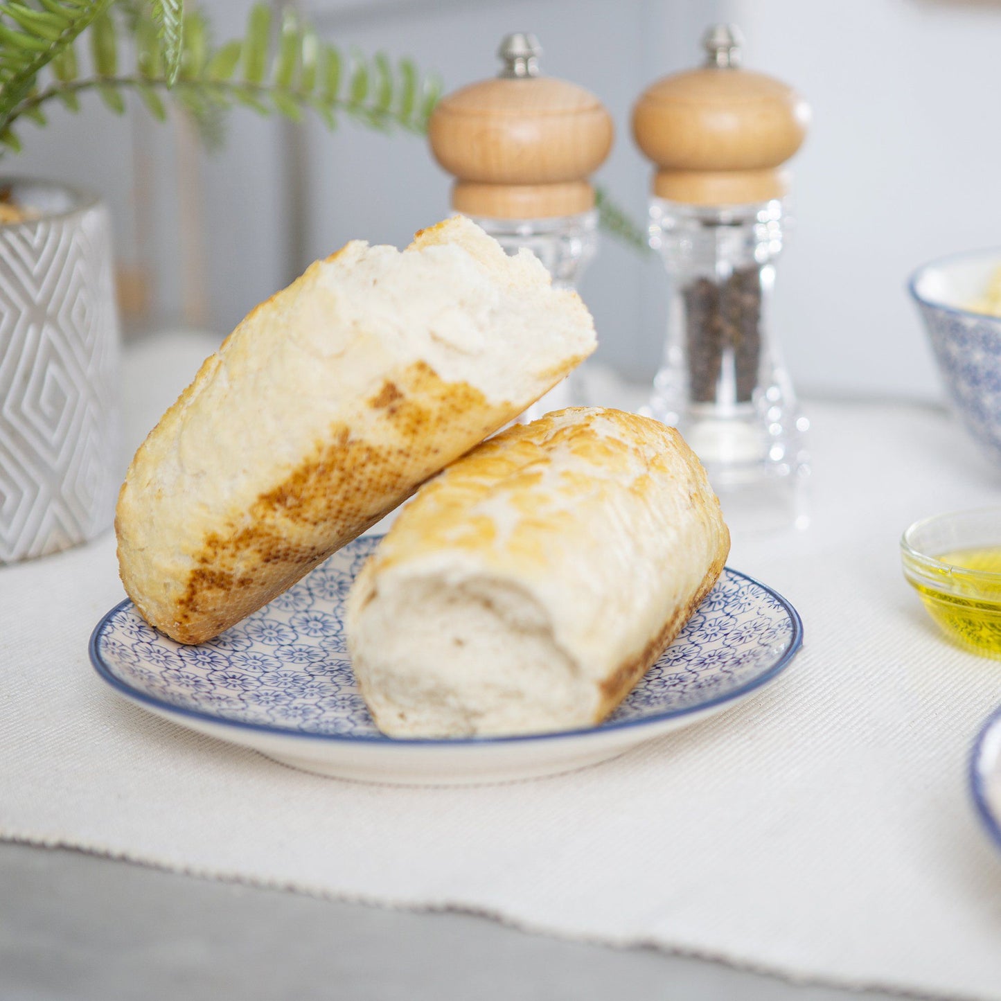 18cm Hand Printed Stoneware Side Plates - Pack of Six