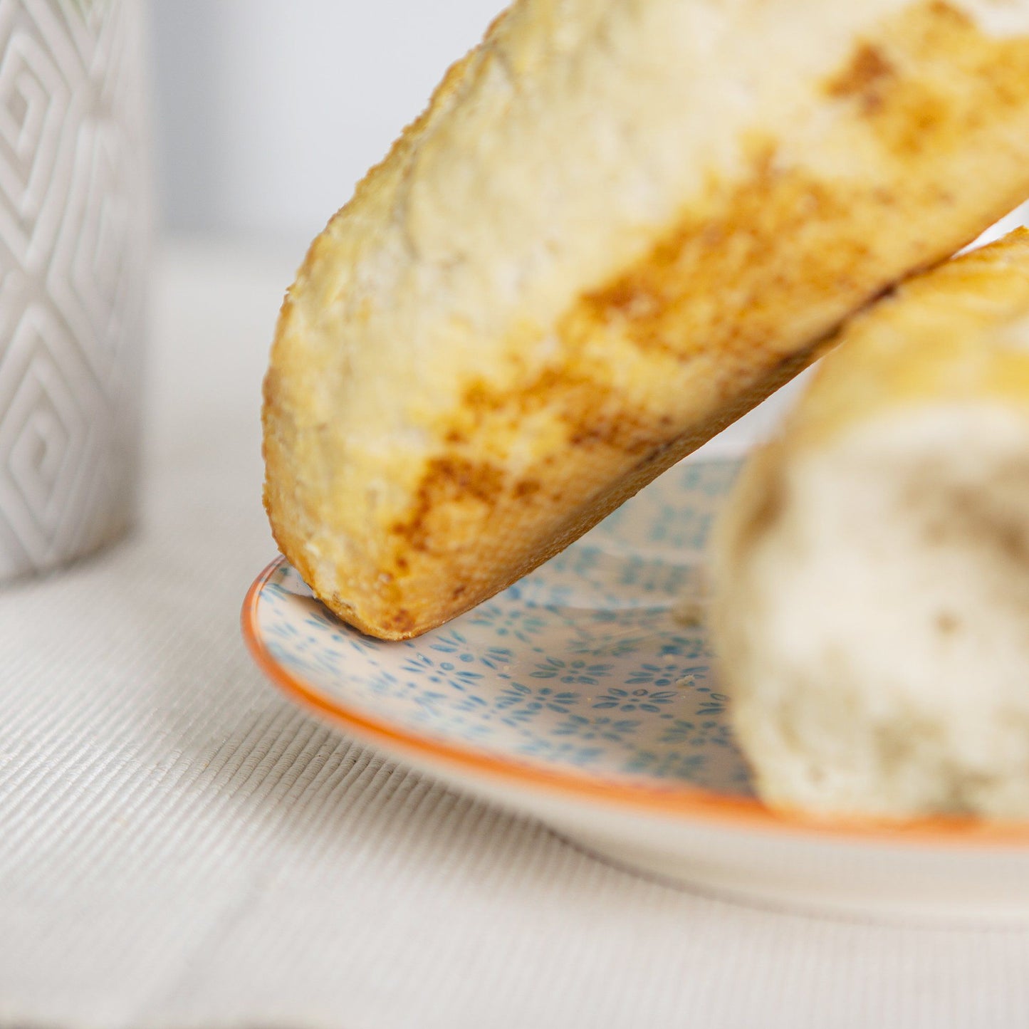 18cm Hand Printed Stoneware Side Plates - Pack of Six