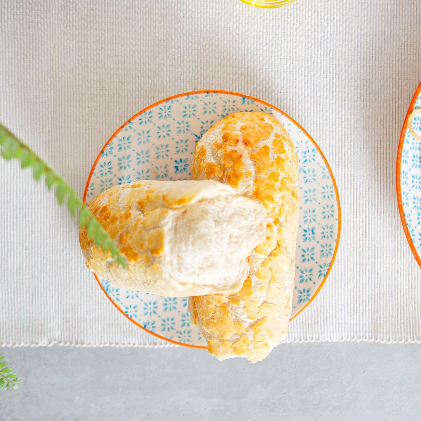 18cm Hand Printed Stoneware Side Plates - Pack of Six