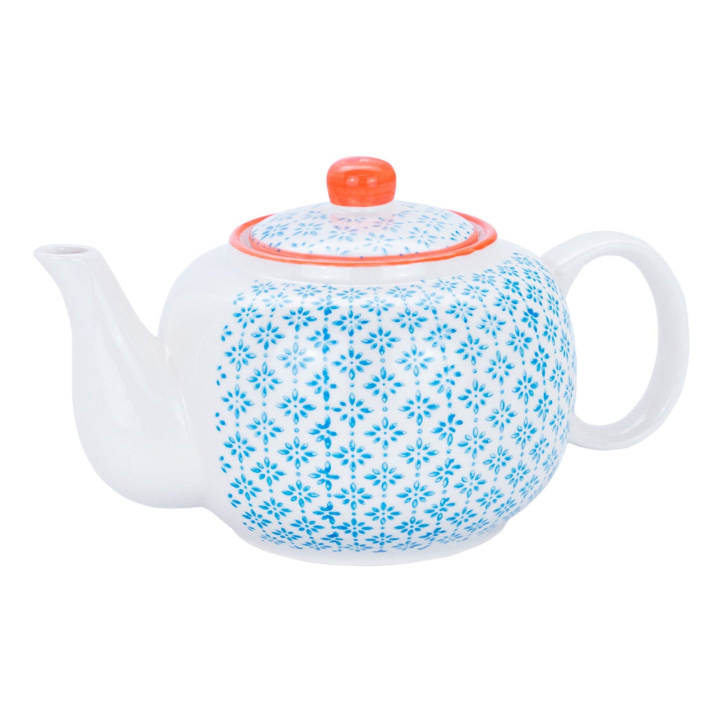 820ml Hand Printed Stoneware Teapot