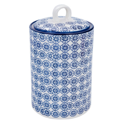 Hand Printed Stoneware Kitchen Canister