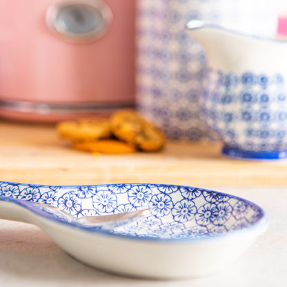 Hand Printed Stoneware Spoon Rest