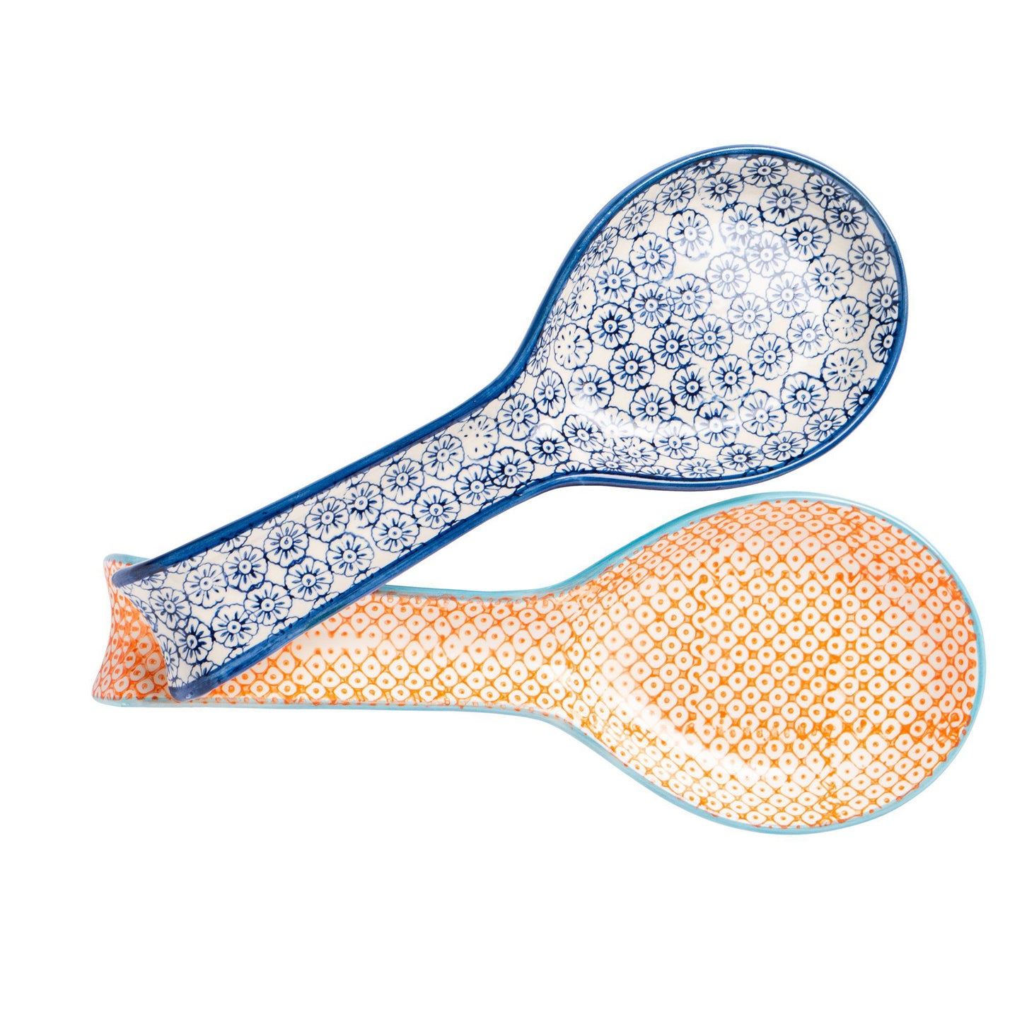 Hand Printed Stoneware Spoon Rest