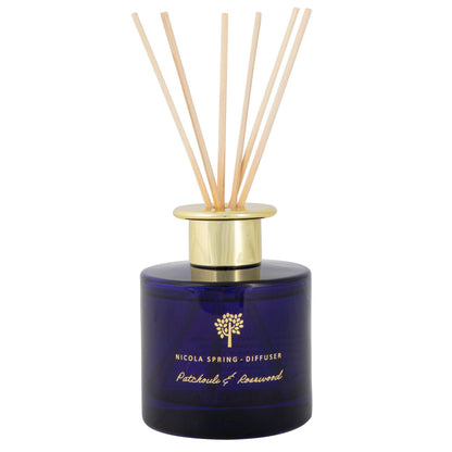 200ml Patchouli & Rosewood Glass Reed Diffuser