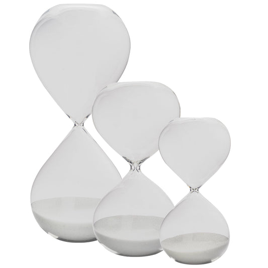 3pc Glass Sand Timer Set - 3 Sizes