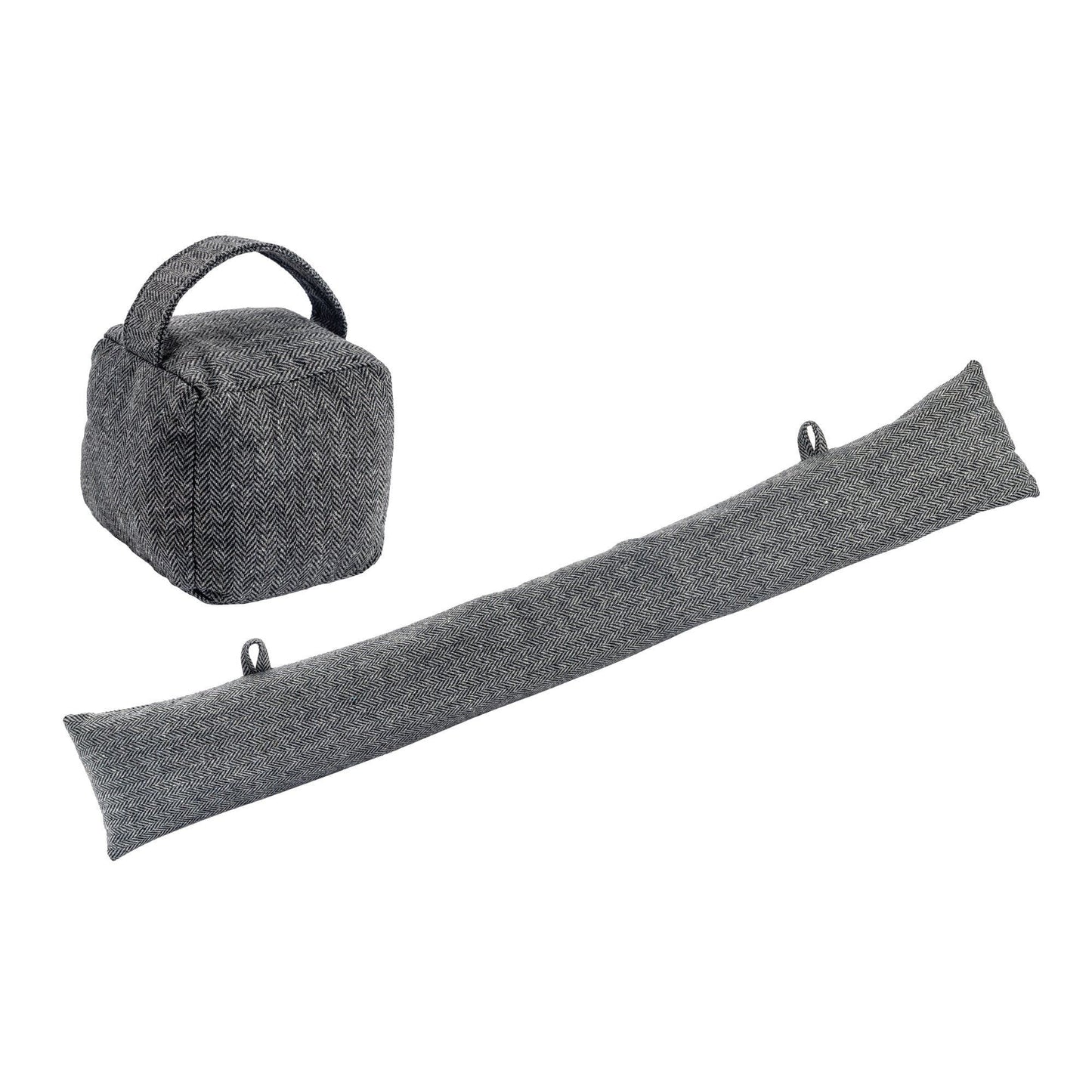 Herringbone Door Stop & Draught Excluder Set