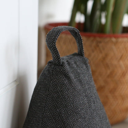 Herringbone Door Stop & Draught Excluder Set - Triangle