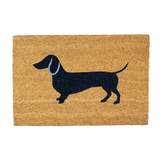 60cm x 40cm Sausage Dog Coir Door Mat