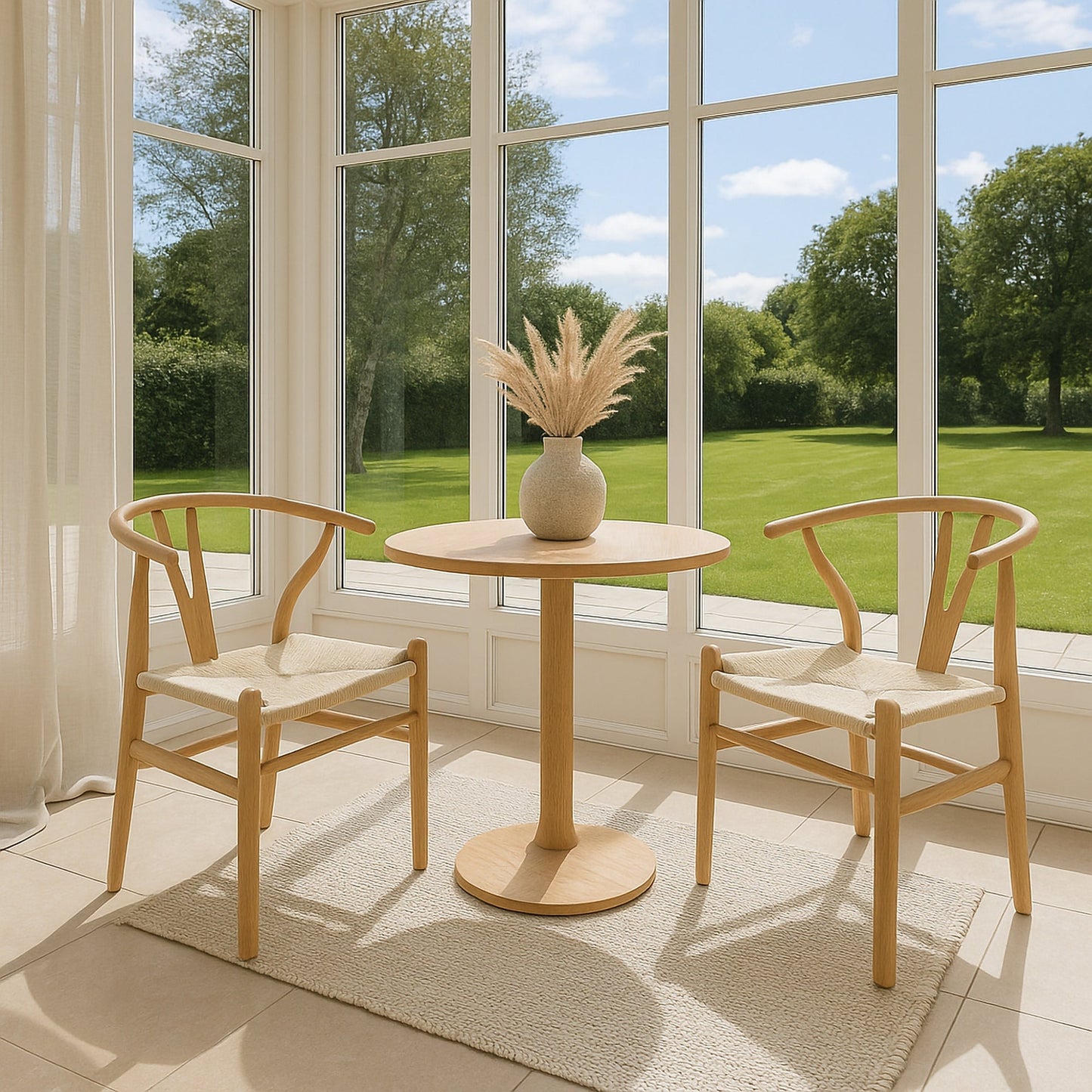 Wooden Wishbone Dining Chair