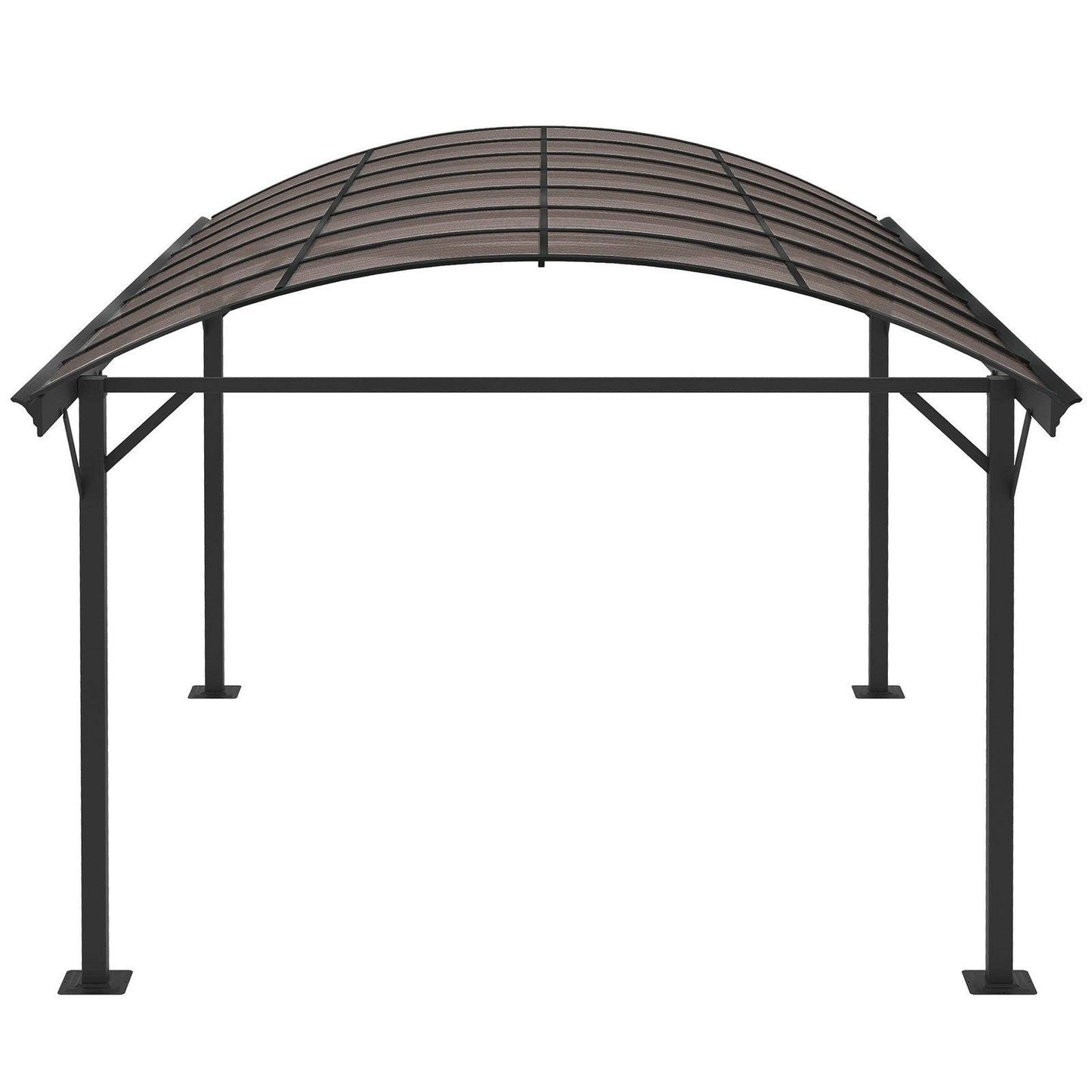 5 x 3M Hardtop Pergola Aluminium Gazebo Pavilion Garden Shelter Carport with Polycarbonate Roof