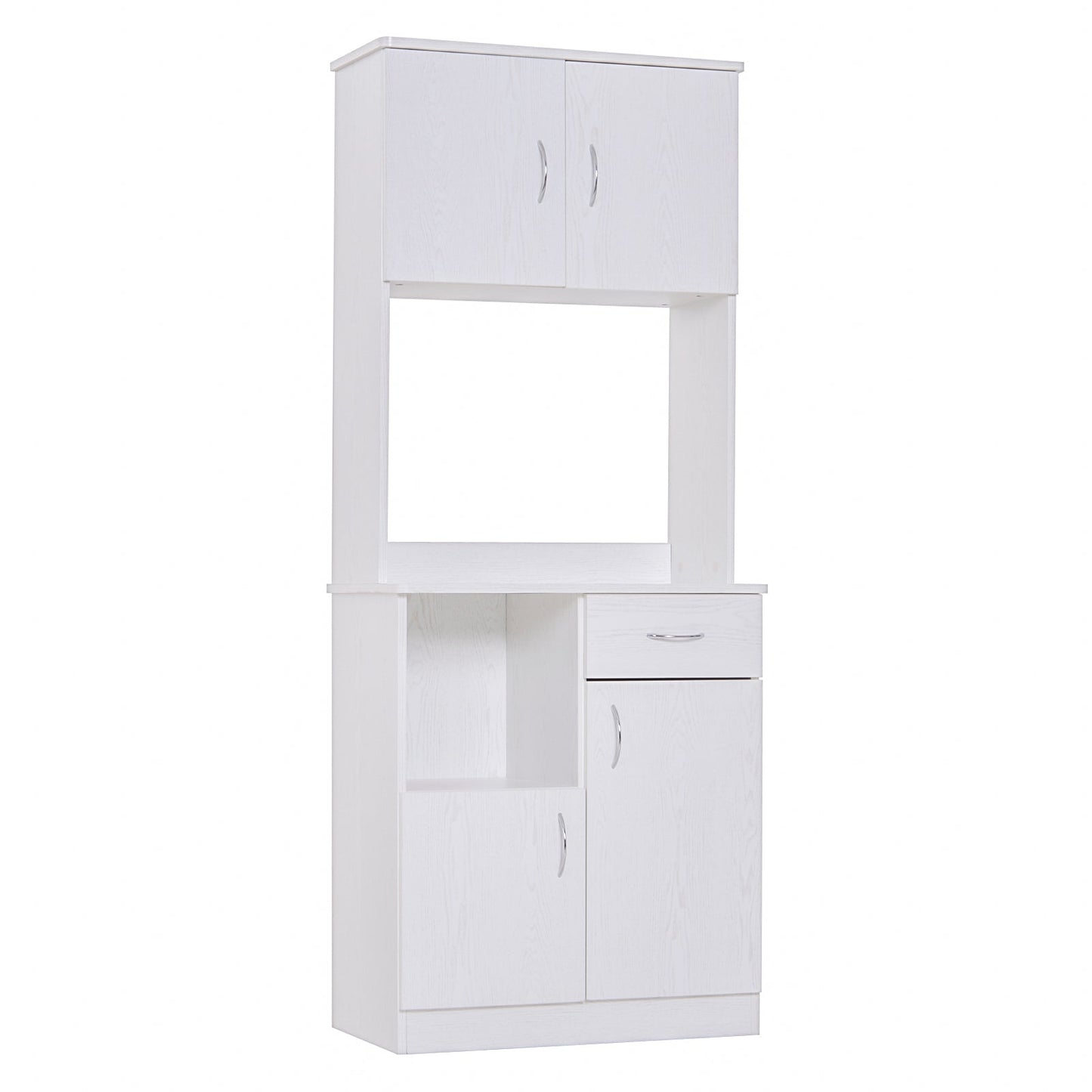 Kitchen Cupboard with Doors Cabinet Shelves Drawer Open Countertop Storage Cabinet for Living Room