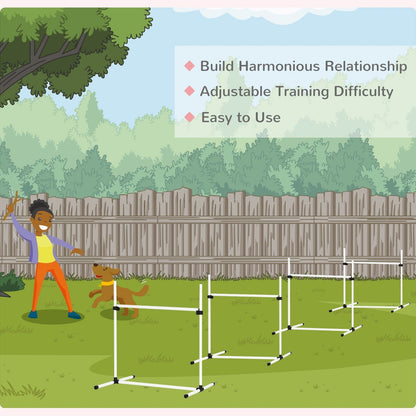 PawHut Canine Agility Set-White