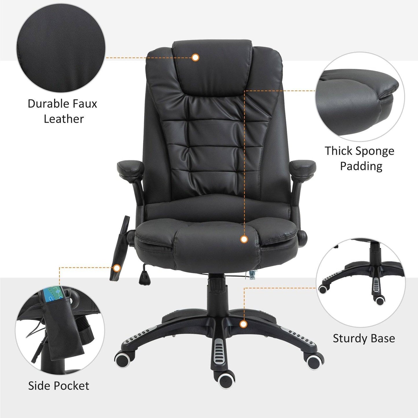 Executive Office Chair With Massage And Heat