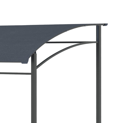 2M 7ft BBQ Grill Gazebo Tent Garden Grill Metal Frame and Canopy with Hooks Outdoor Sun Shade