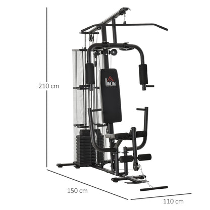Multifunction Home Gym System Weight Training Exercise Workout Station