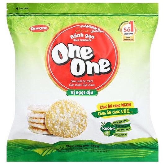 ONE ONE Banh Gao Vi Ngot Diu 230g