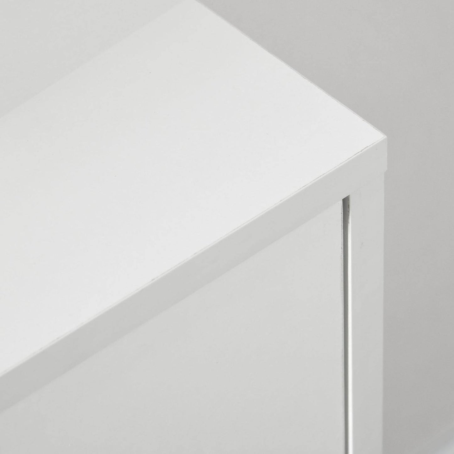 Chest Of Drawers 3-Drawer Storage Organiser Unit With Wood Legs For Bedroom Living Room White