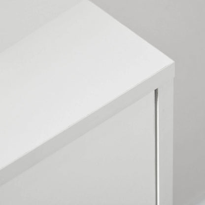 Chest Of Drawers 3-Drawer Storage Organiser Unit With Wood Legs For Bedroom Living Room White