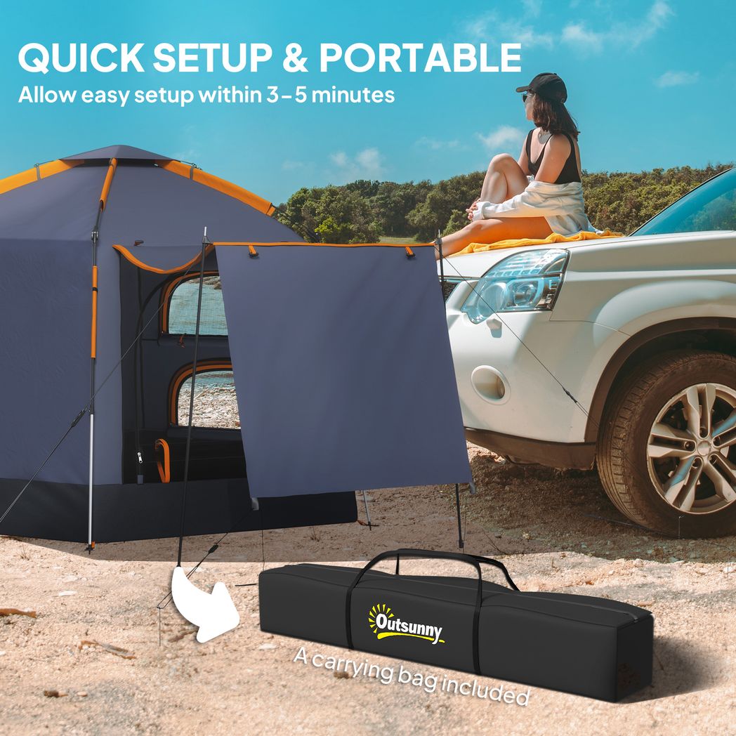 Outsunny 2-4 Person Tent, Instant Pop Up Camping Tent