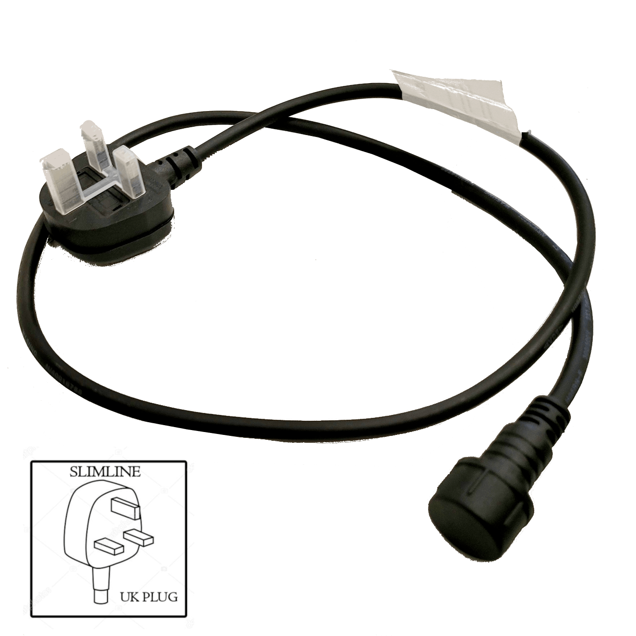 Replacement UK Plug Section & End Cap for Heavy Duty String Lights