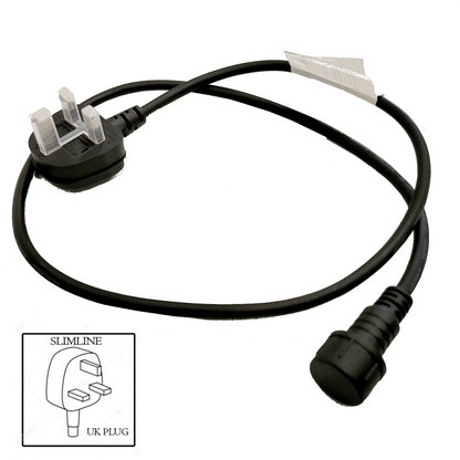 Replacement UK Plug Section & End Cap for Heavy Duty String Lights