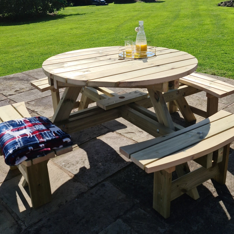 Westwood Garden Picnic Table by Croft - 8 Seats