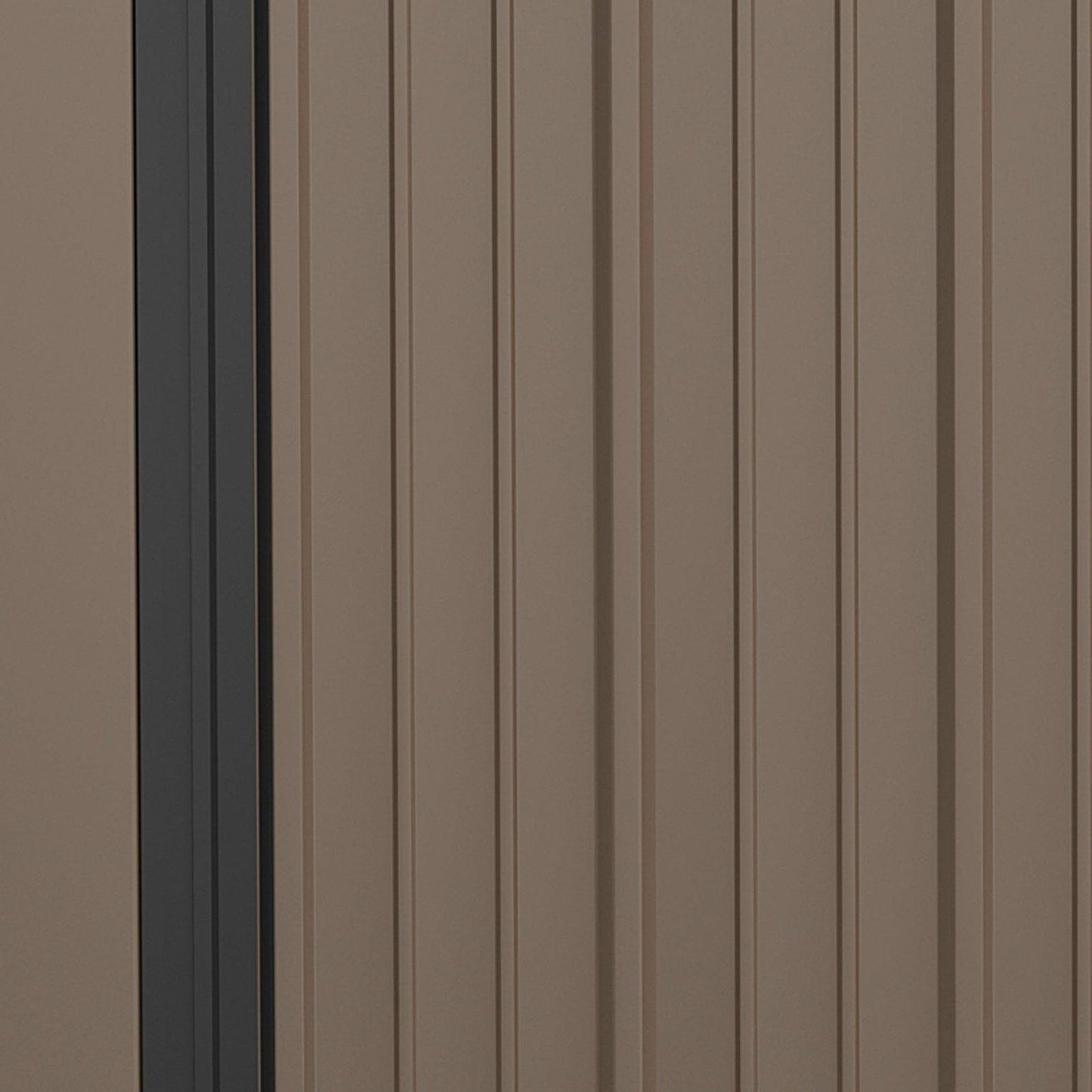 Galvanised 5.3 x 3.1' Single Door Pent Garden Store Steel Brown by Steadfast