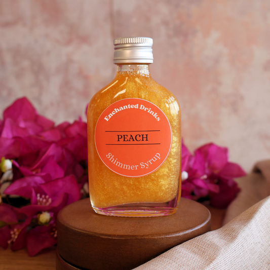 Peach Flavoured Shimmer Syrup