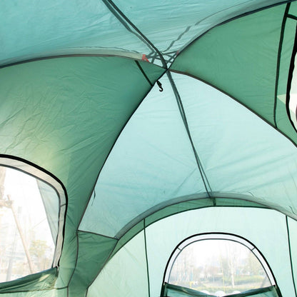 5-6 Man Dome Camping Tent Hiking Shelter UV Protection 3000mm Water Resistant Tunnel Tent - Dark Green