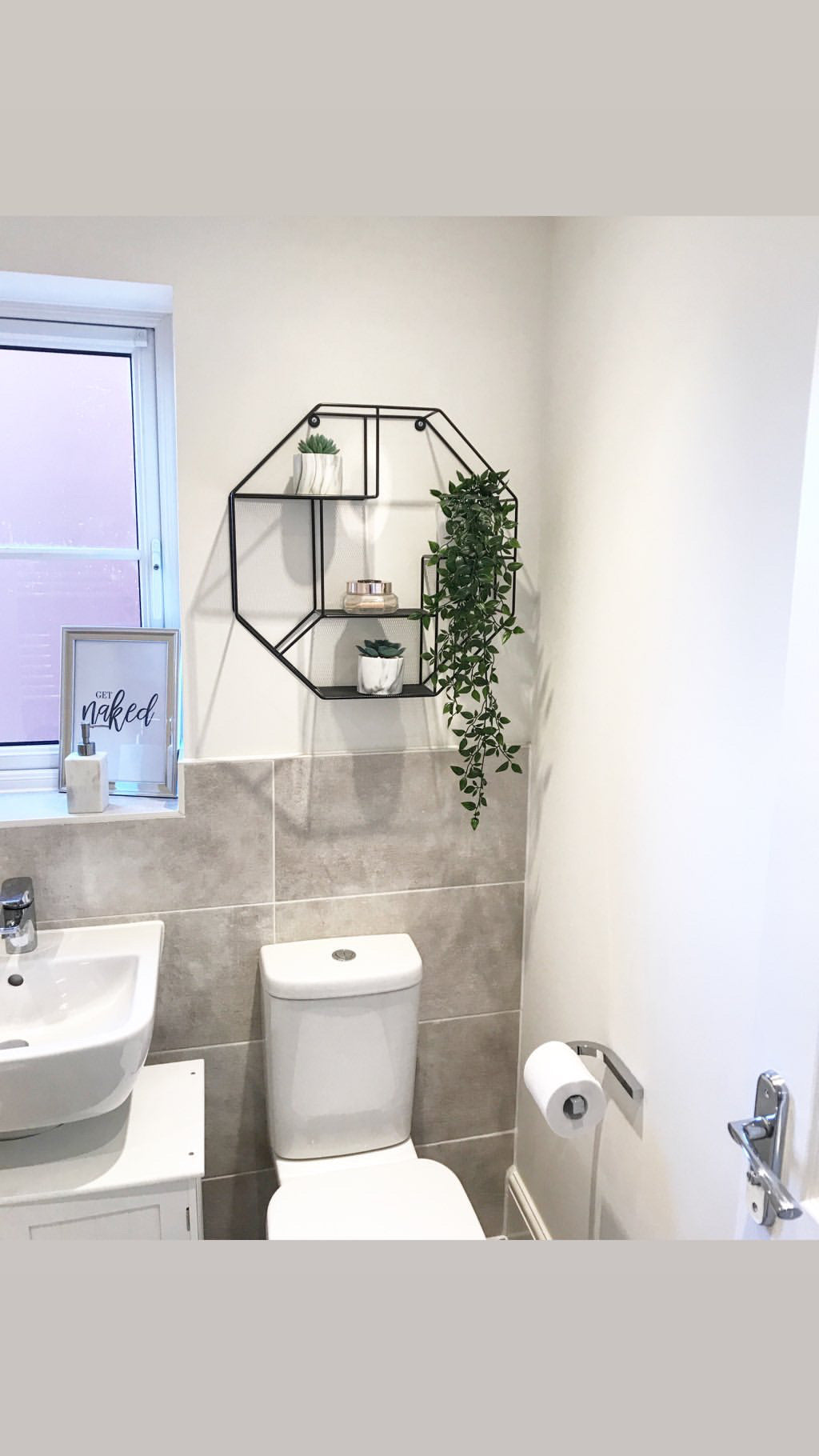 Get Naked Marble Bathroom Wall Decor Print (With Or Without Marble)