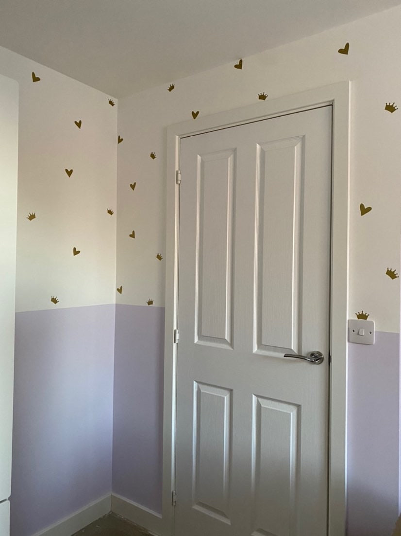 Assorted Shapes Personalised Wall Stickers Bedroom Kids Nursery Dressing Room Home Decor Murals