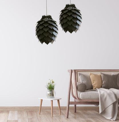 Protea Satin Black Pendant L