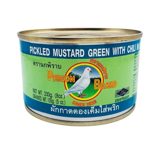 PIGEON BRAND Pickled Mustard Greens With Chilli In Soy Sauce 230g