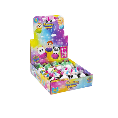 Wholesale Plush Glitter Squishy Sensory Toy - (CDU of 28)