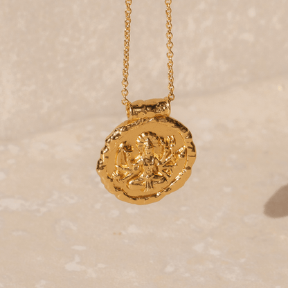 Goddess Durga Necklace (Gold)