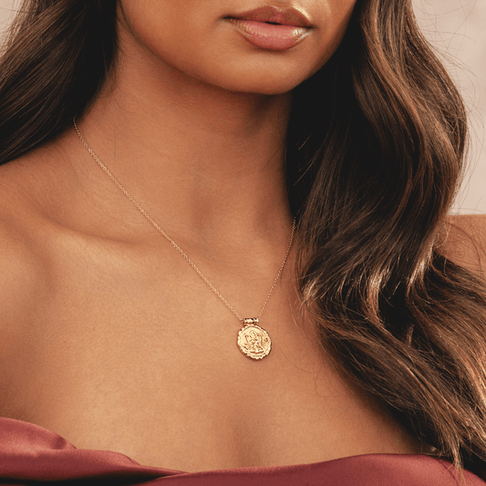 Goddess Durga Necklace (Gold)