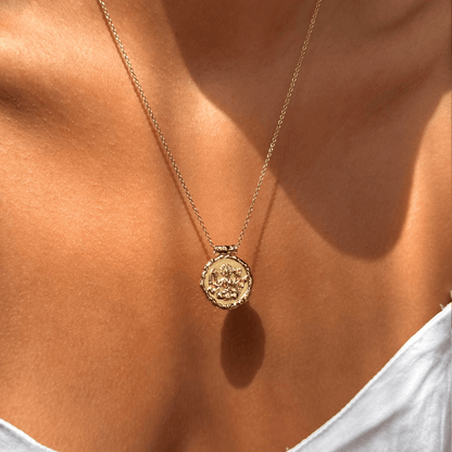 Goddess Durga Necklace (Gold)