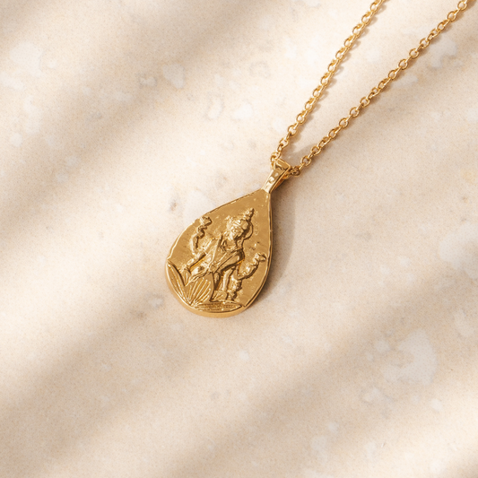 Goddess Lakshmi Necklace (Gold)
