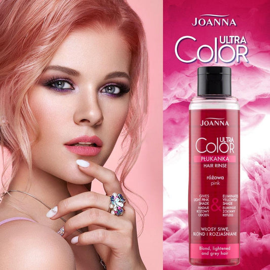 Joanna Ultra Color Pink Hair Rinse Eliminate Yellow Shade
