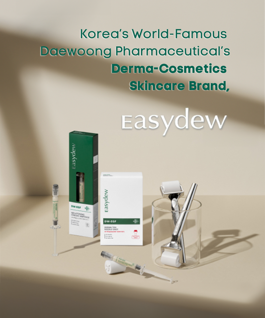 EASYDEW Derma Roller Set – DW-EGF Derma Tox Needle Shot 40mg*2ea + Derma Roller + Ampoule