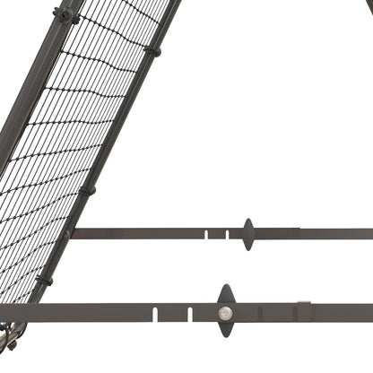 HOMCOM Rebounder Net Football Target Goal with Adjustable Angles
