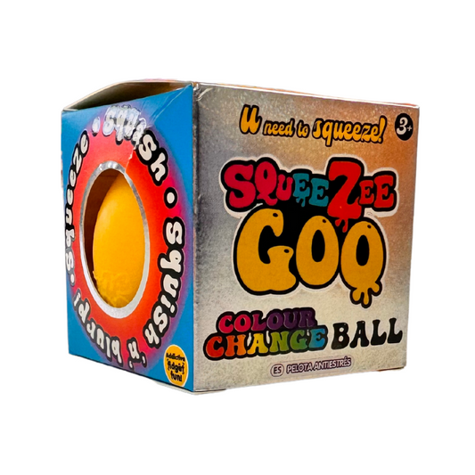 Wholesale Yellow & Orange Squeezy Colour Change Ball - (Case of 24)