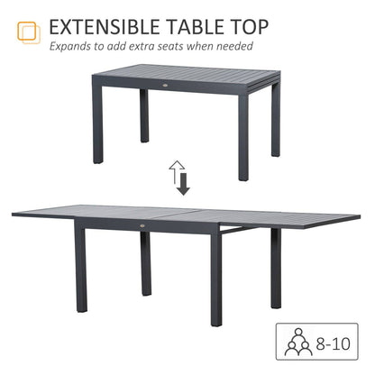 Extendable Garden Table 135-270cm x 90cm x 75cm