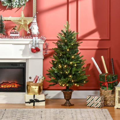 4FT Pre-Lit Artificial Christmas Spruce Tree