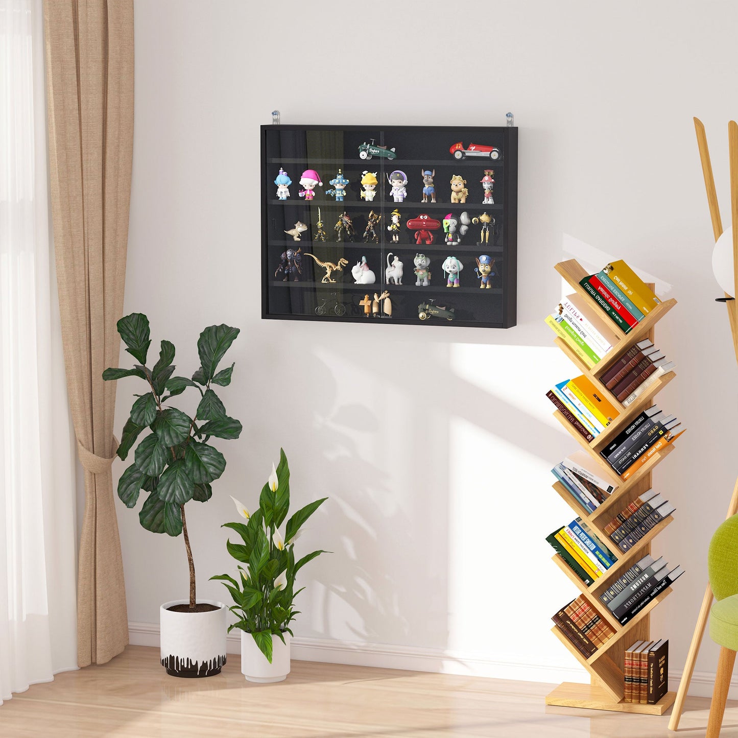 Five-Tier Wall Display Cabinet