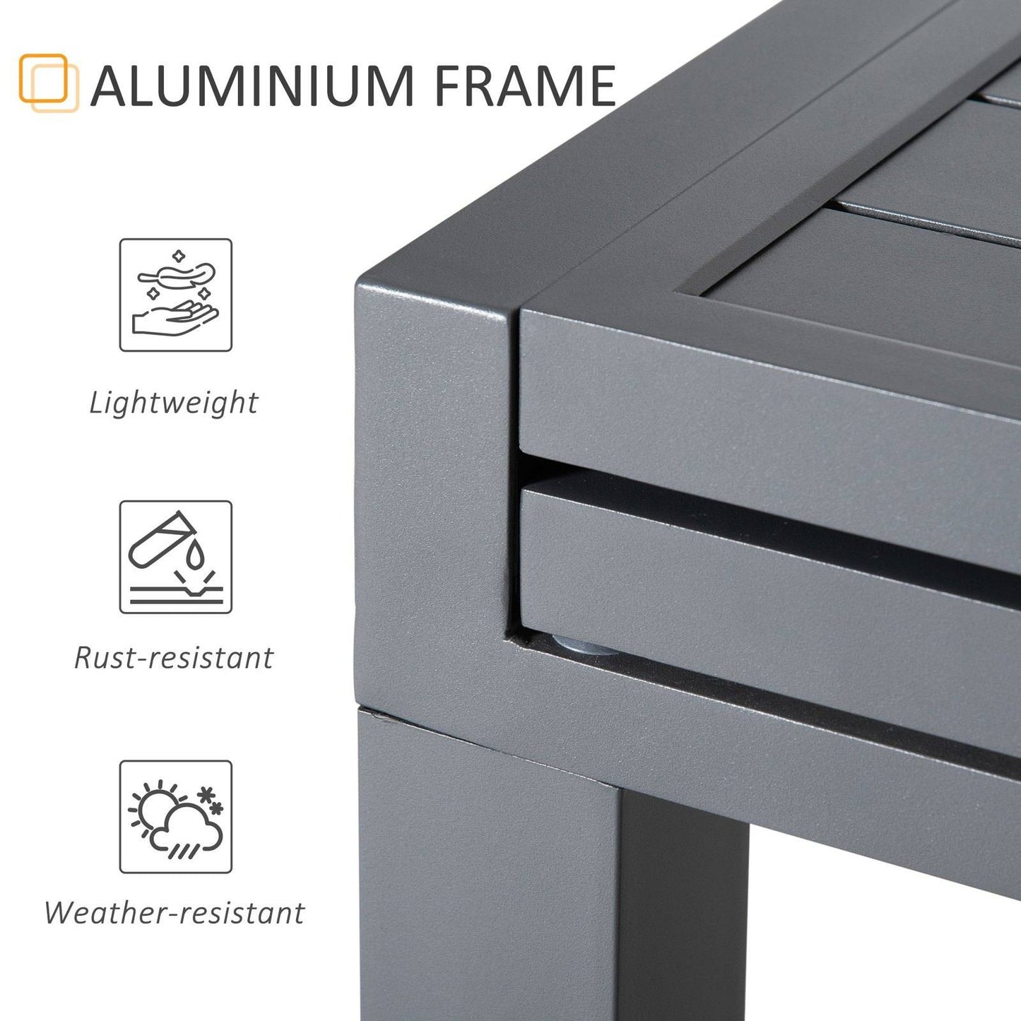 Extendable Garden Table 135-270cm x 90cm x 75cm