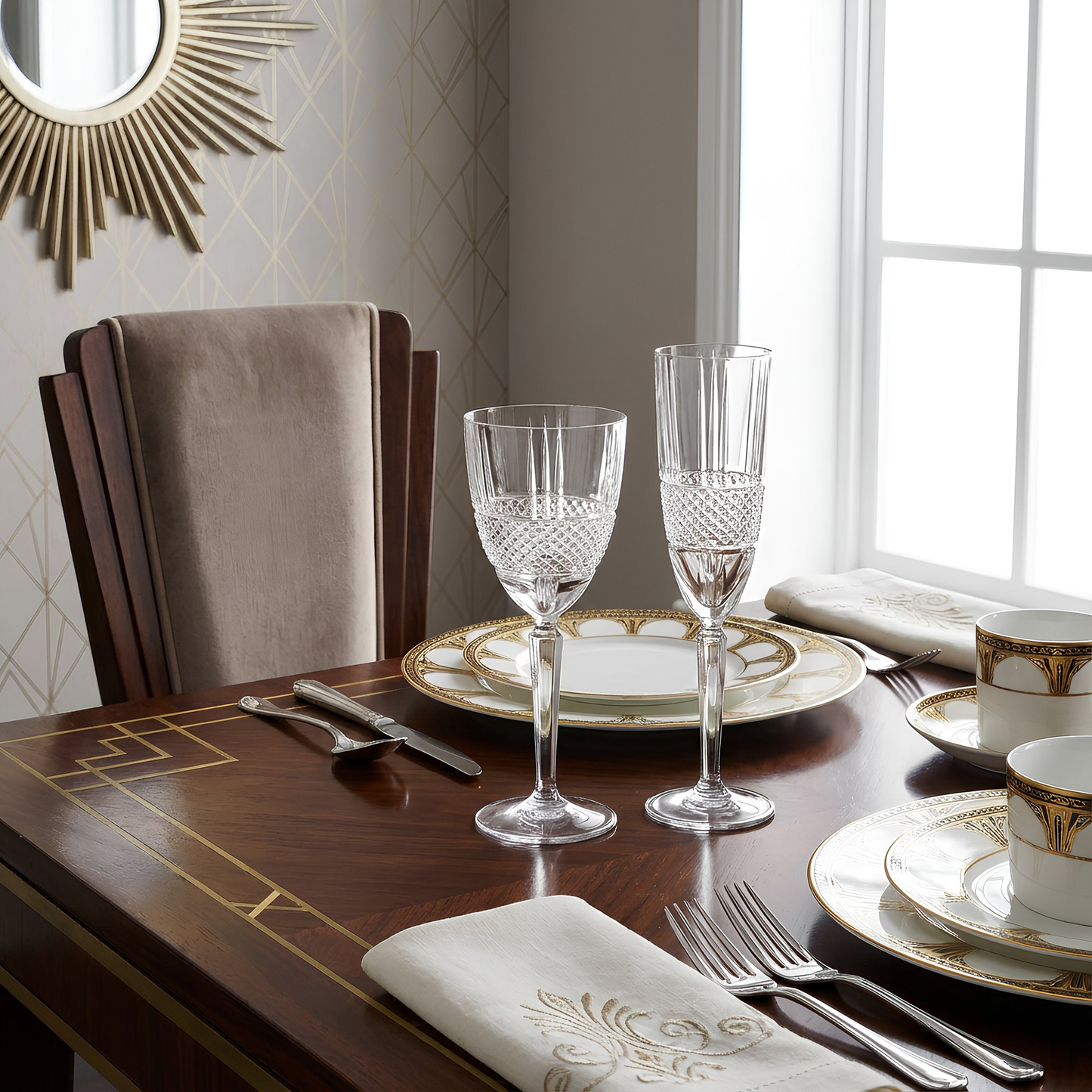 12pc Crystal Stemware Set